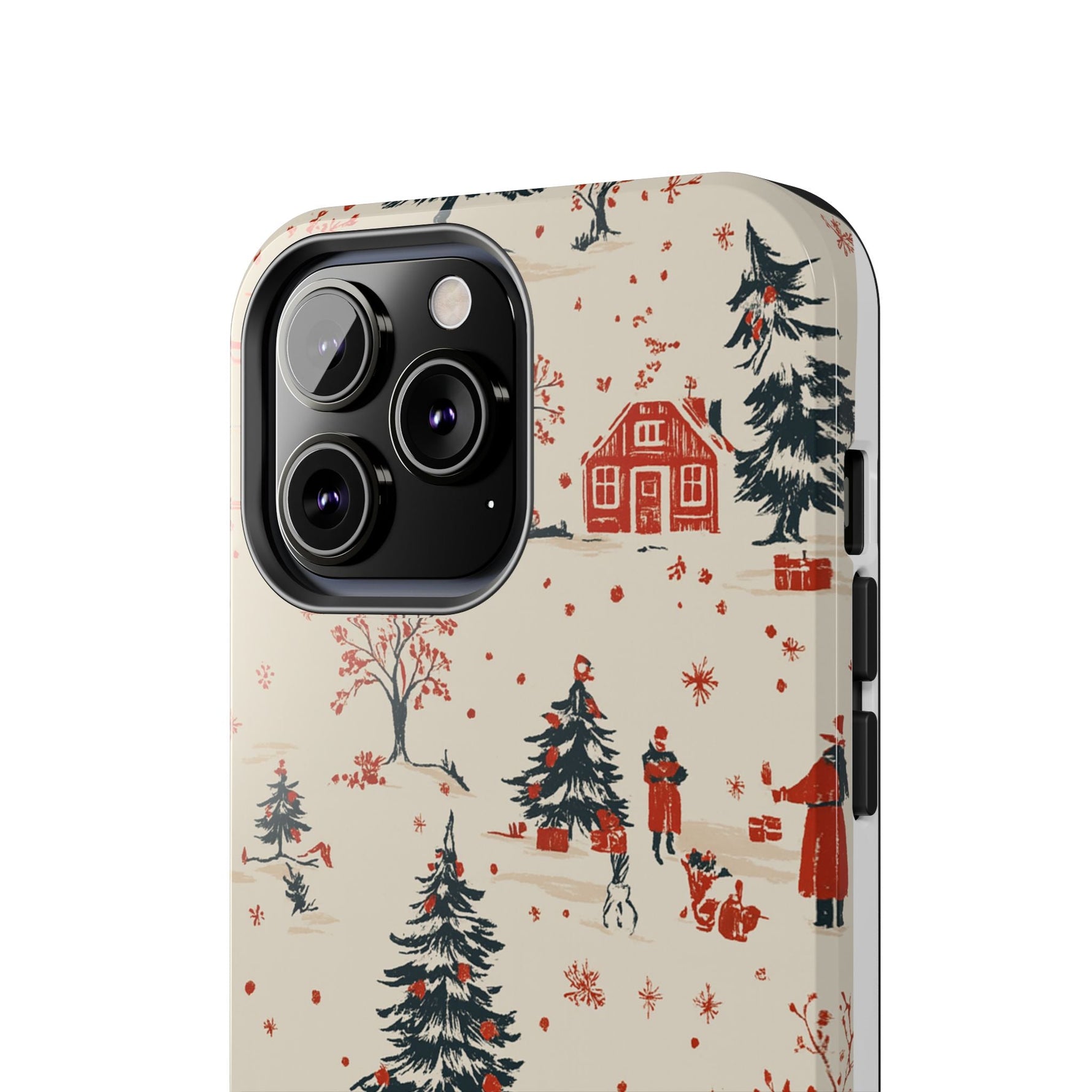 Winter Village Holiday Tough iPhone Case — Vintage Holidays & Snow Scene  Shamo's