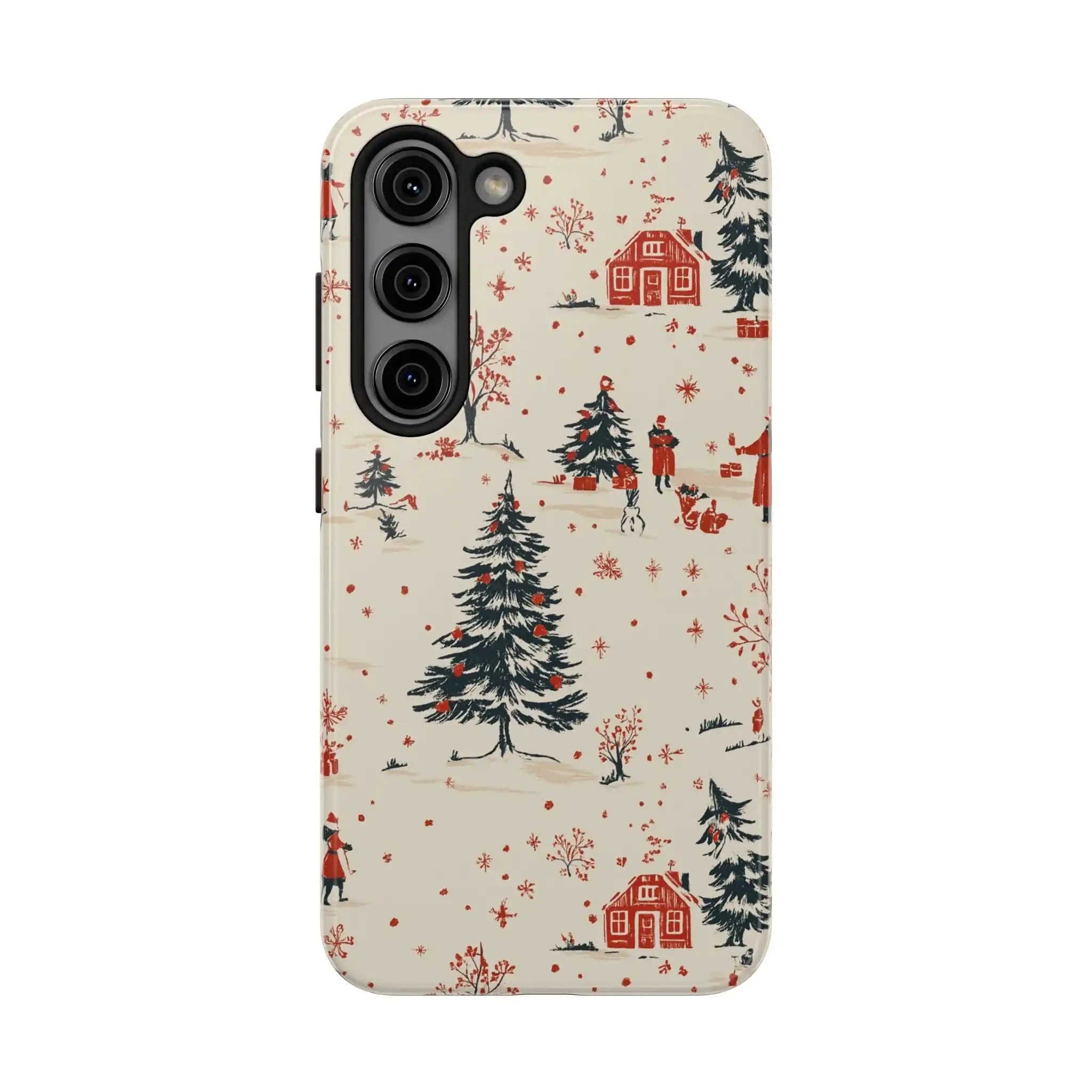 Winter Village Holiday Tough Phone Case — Vintage Holidays & Snow Scene  Shamo's Samsung Galaxy S23
