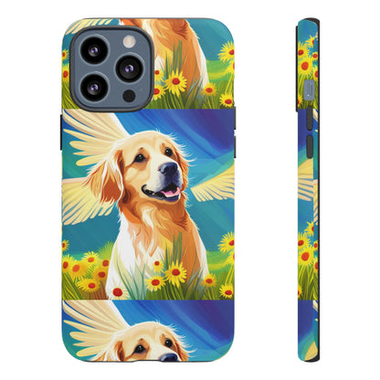 Tough Cases Golden Retriever with Wings Phone case