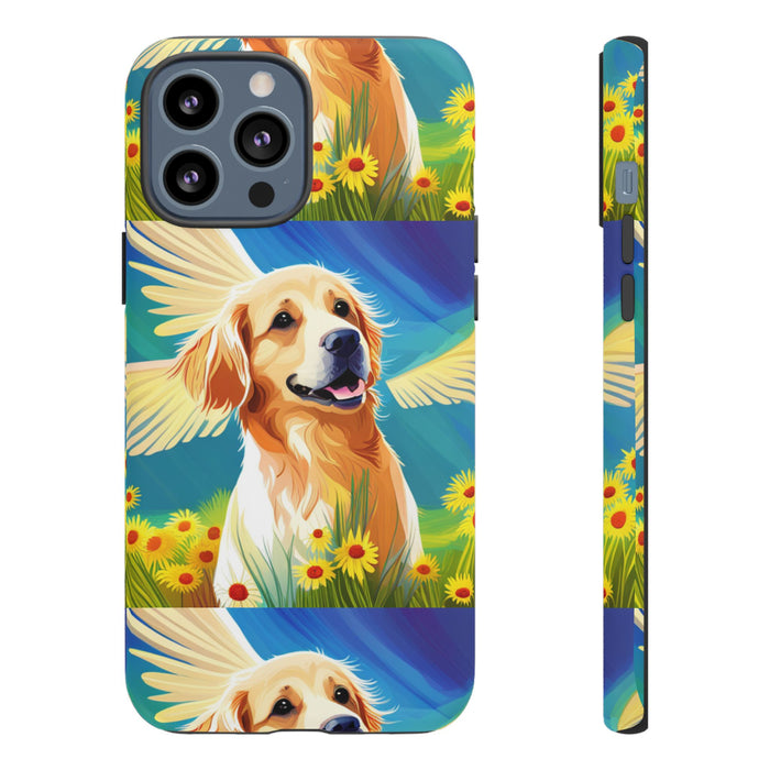 Tough Cases Golden Retriever with Wings Phone case