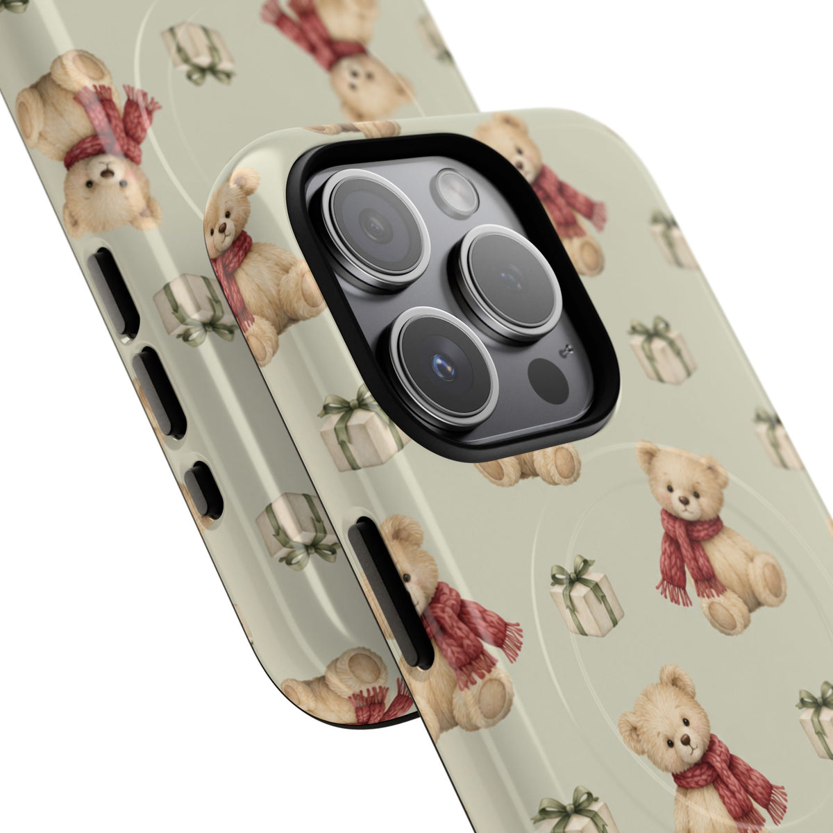 Teddy Bear on Holidays iPhone Magnetic Case with MagSafe