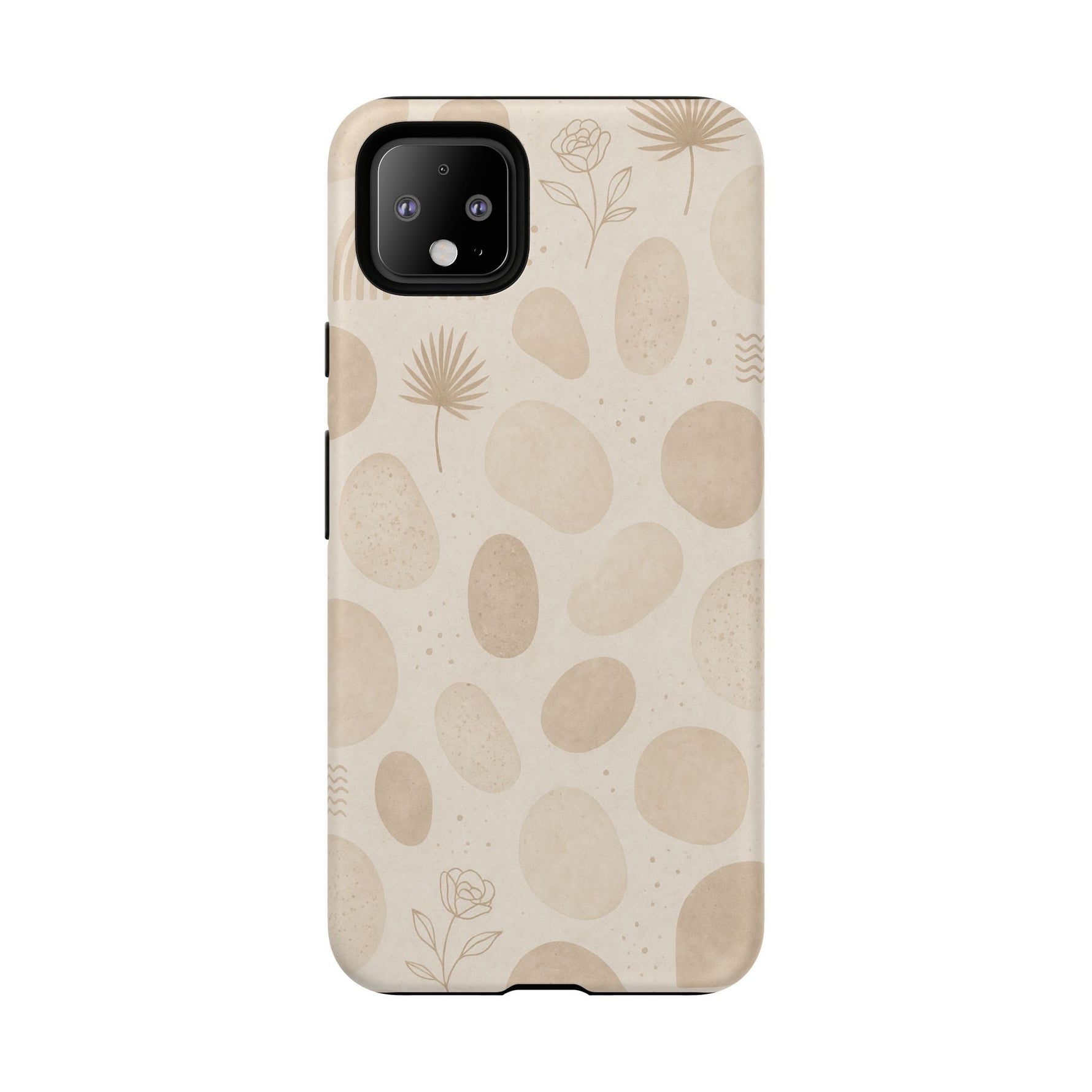 Neutral Pebble Pattern Tough iPhone Case  Shamo's