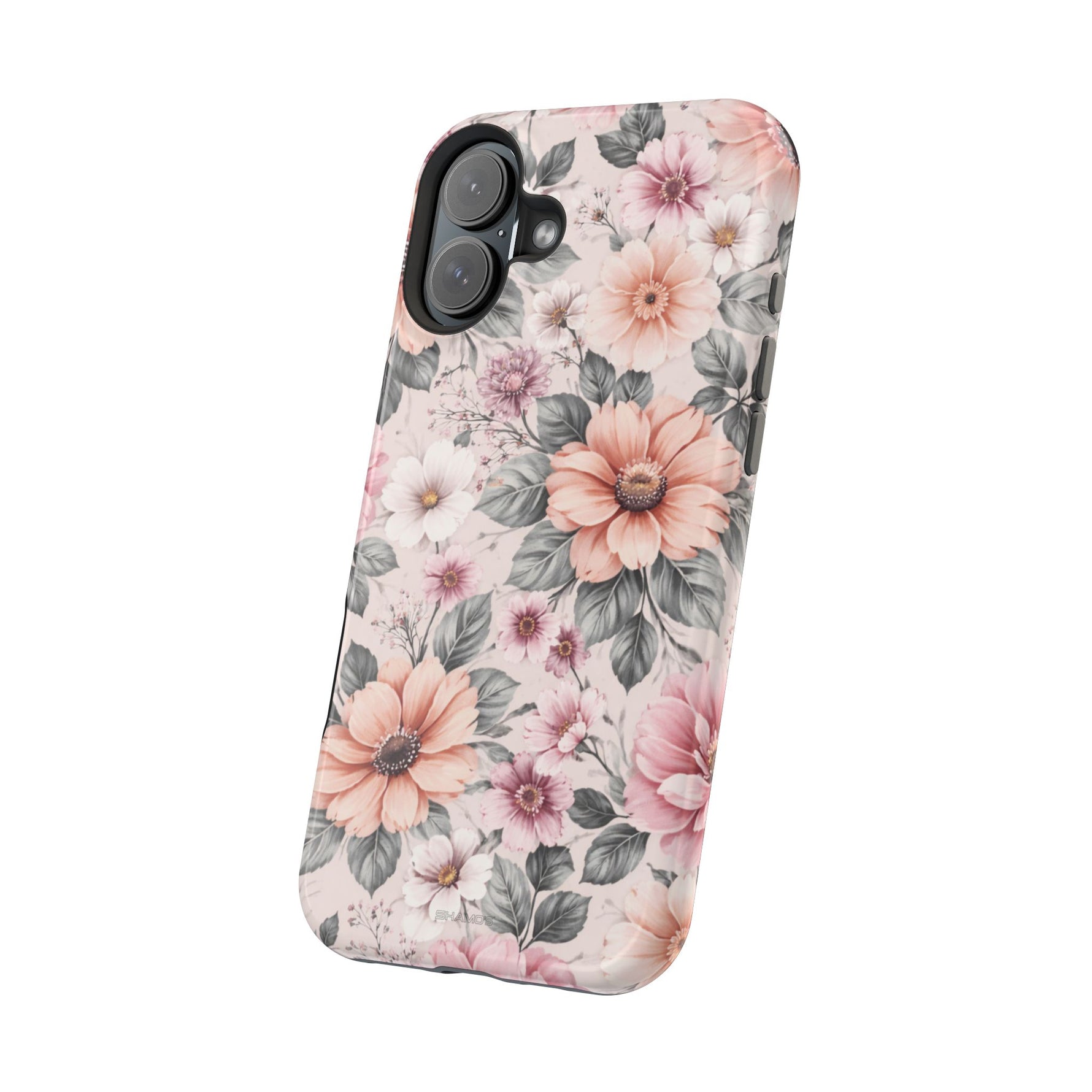 Floral Impact-Resistant Magnetic Phone Case