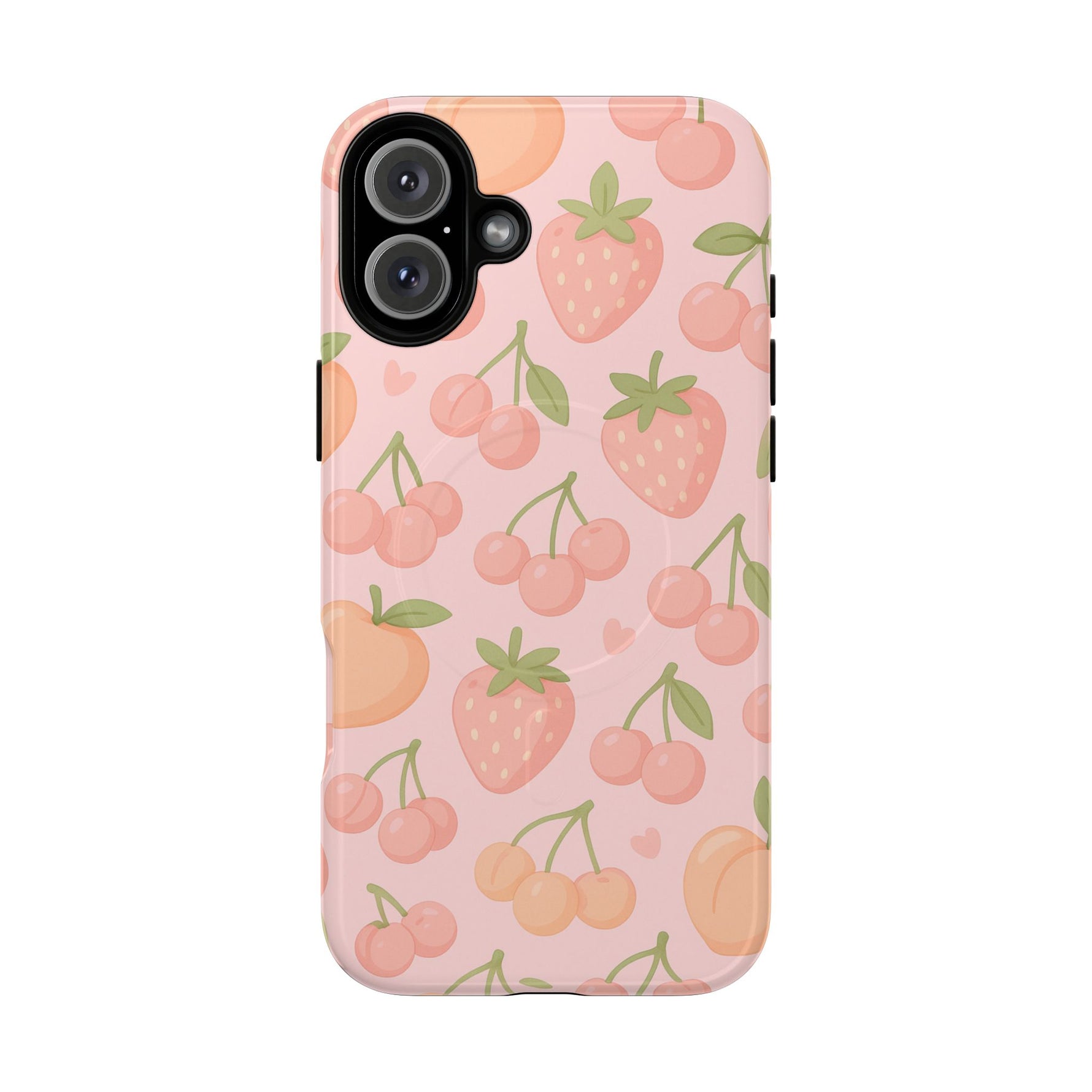 Cute Fruits iPhone Case - Colorful Cherry & Strawberry Design | MagSafe - Shamo's