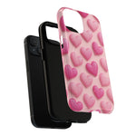Barbiecore Glitter Hearts iPhone Case | MagSafe - Shamo's