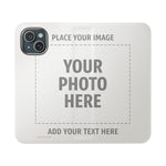 Personalized Flip Wallet Phone Case – Custom Photo & Text Wallet Cover