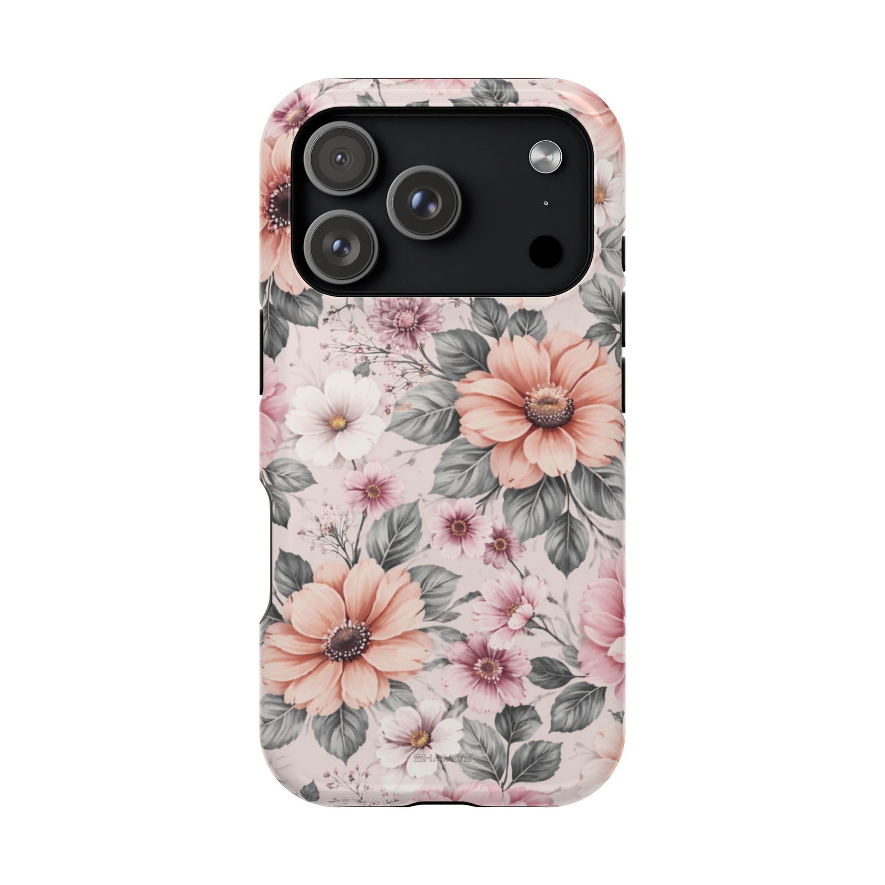 Floral Impact-Resistant Magnetic Phone Case