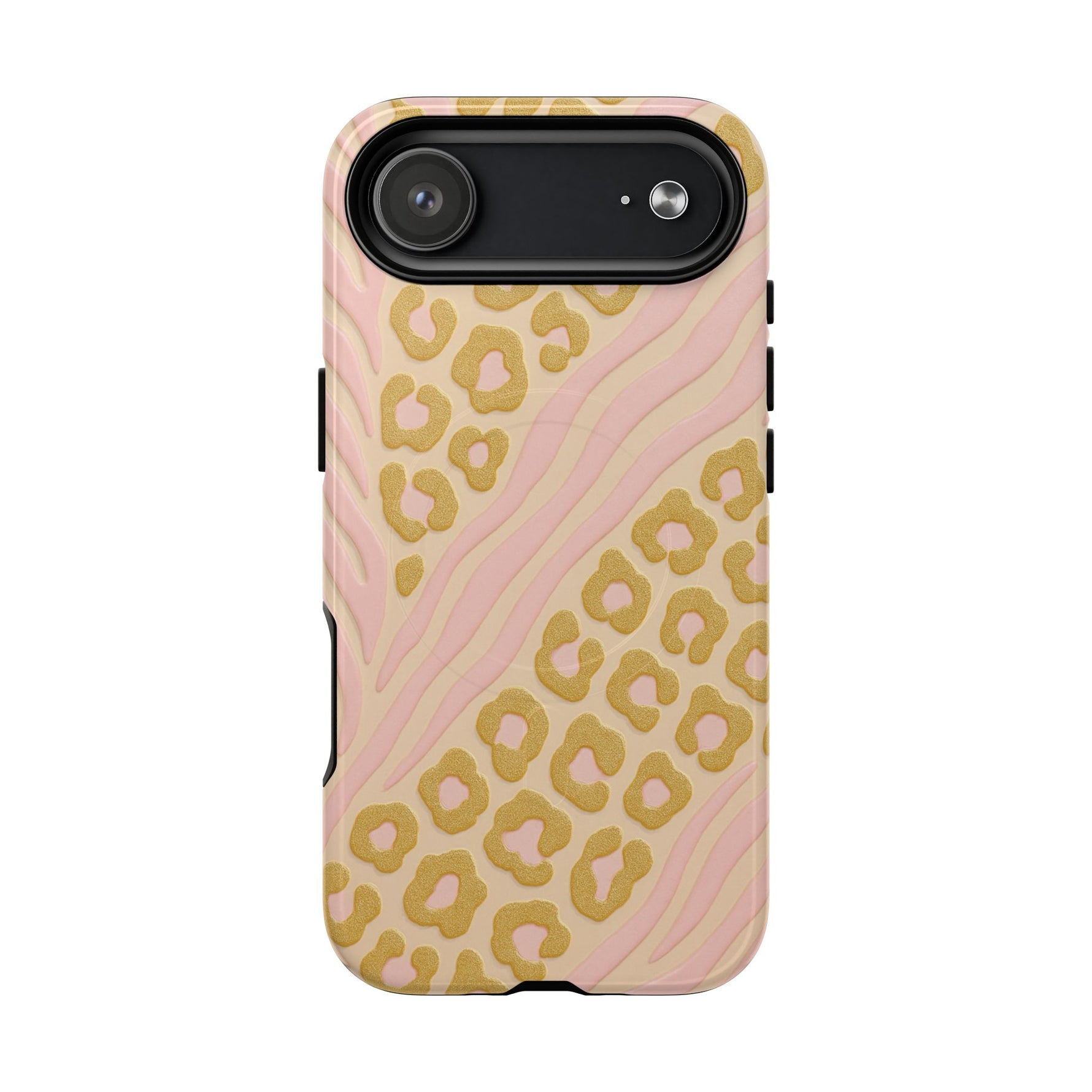 Pink Gold Leopard iPhone Case compatible with MagSafe - Shamo's