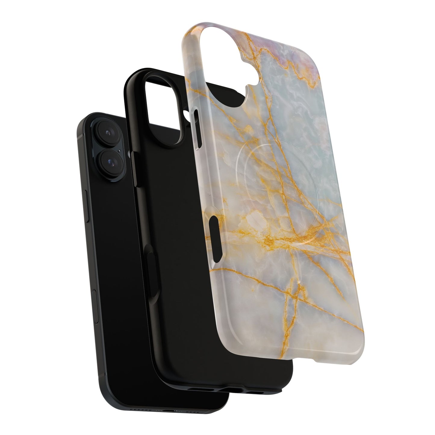 Marble Gold Vein iPhone Case (MagSafe Compatible)
