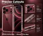 Fundas para iPhone 17 transparentes, suaves, de TPU y flexibles