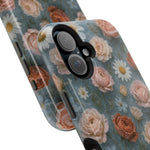 Frozen Floral Vintage Roses & Daisies iPhone Case with MagSafe compatibility  Shamo's