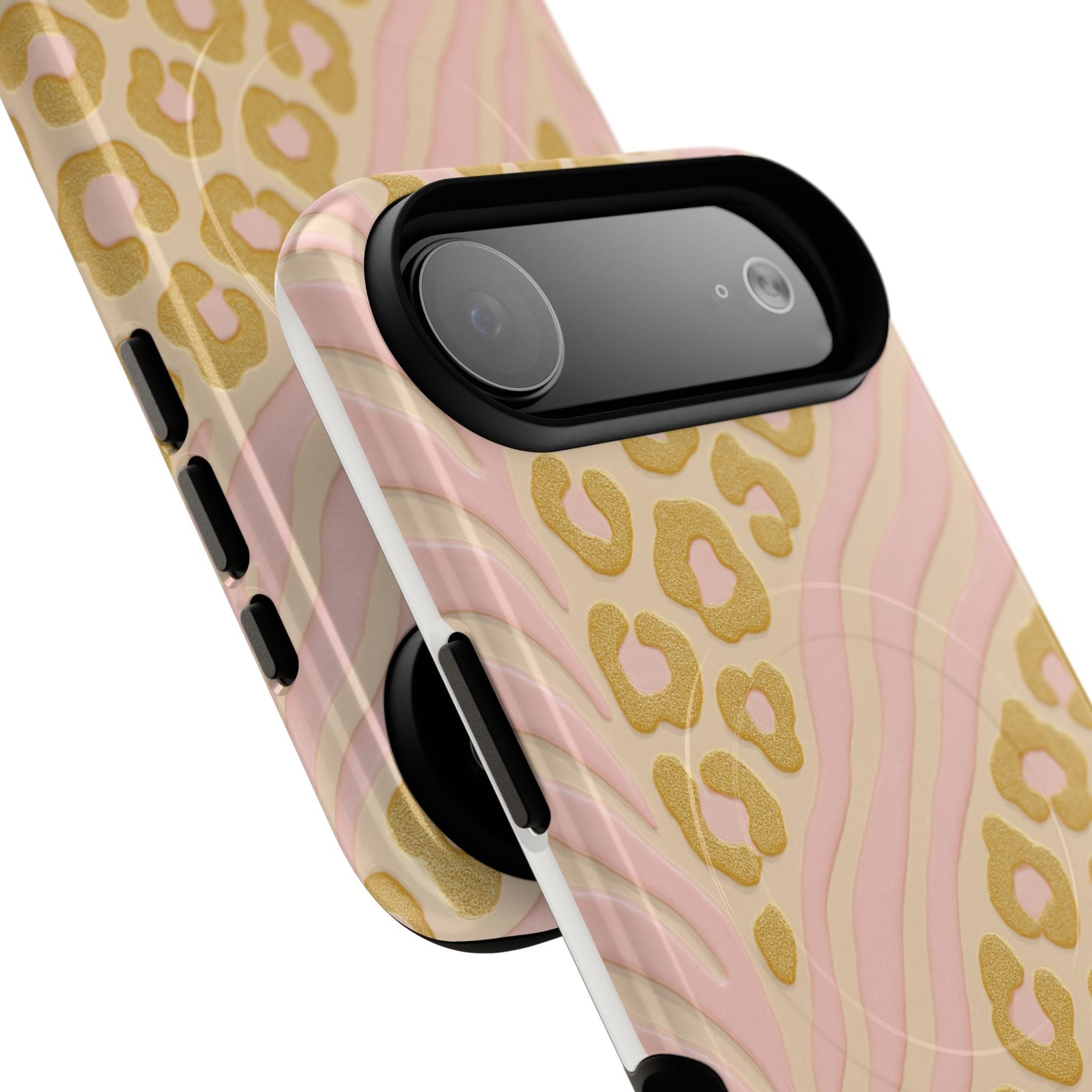 Pink Gold Leopard iPhone Case compatible with MagSafe  Shamo's