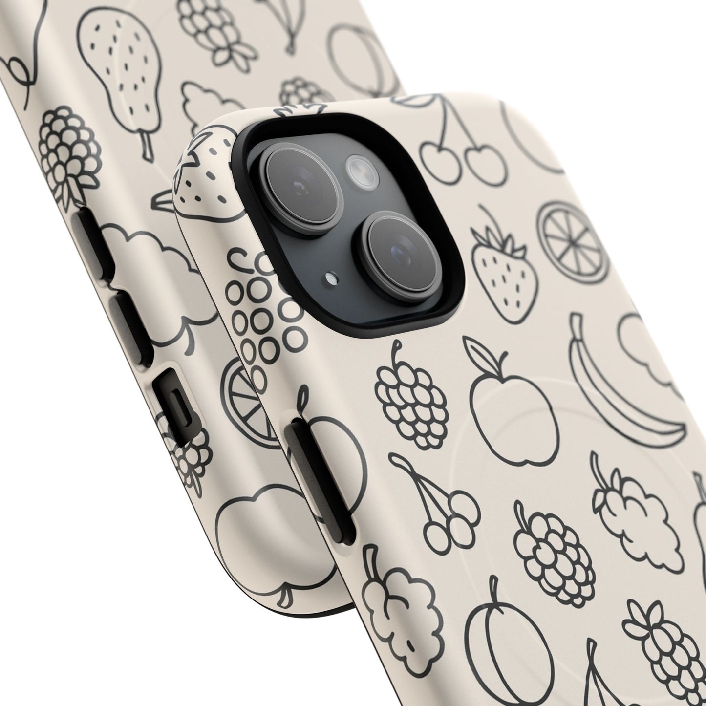 Fruit Pattern Tough iPhone Case | Compatible with MagSafe