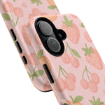 Cute Fruits iPhone Case - Colorful Cherry & Strawberry Design | MagSafe