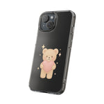 Romantic Teddy Bear Impact-Resistant iPhone Case with Heart Design  Shamo's