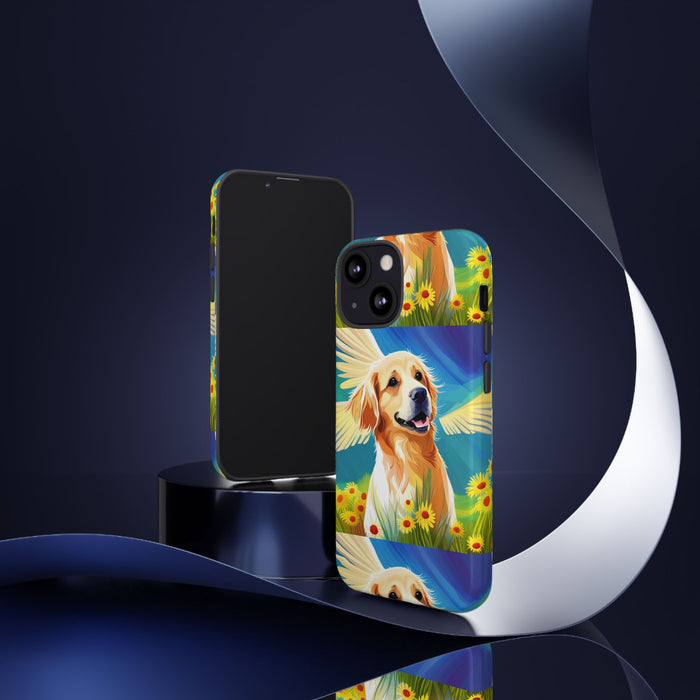 Tough Cases Golden Retriever with Wings Phone case