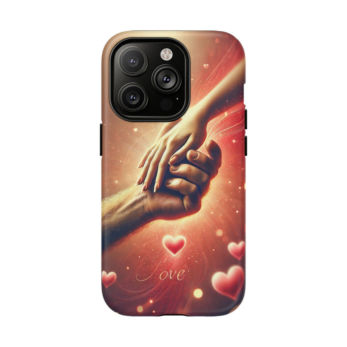 Magnetic Phone Case - Hands in Love Design - Compatible with MagSafe