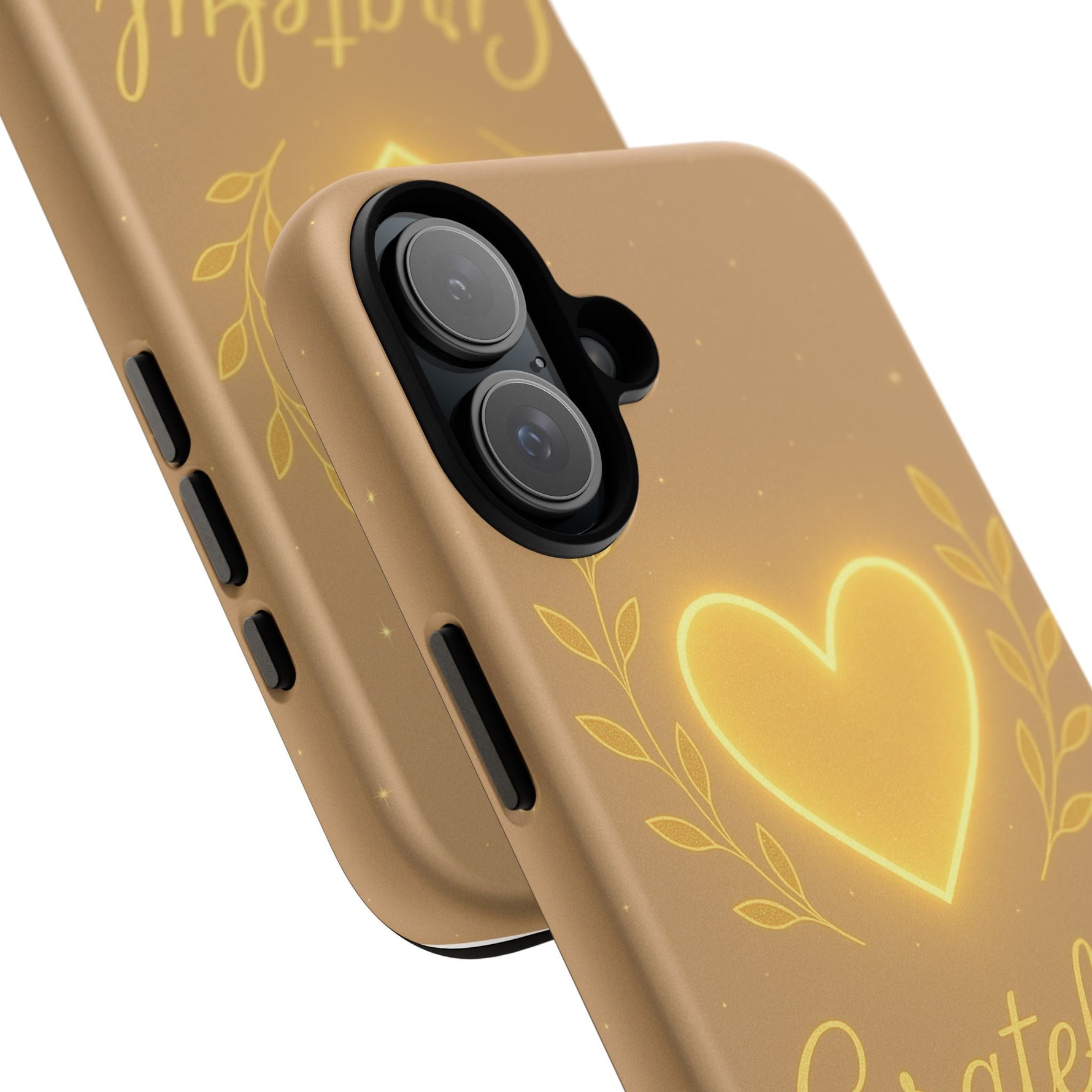 Grateful Heart iPhone Case — Warm Neon Heart  Shamo's