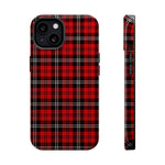 Red Tartan Plaid Impact-Resistant iPhone Case | MagSafe compatibility  Shamo's iPhone 13 / Glossy