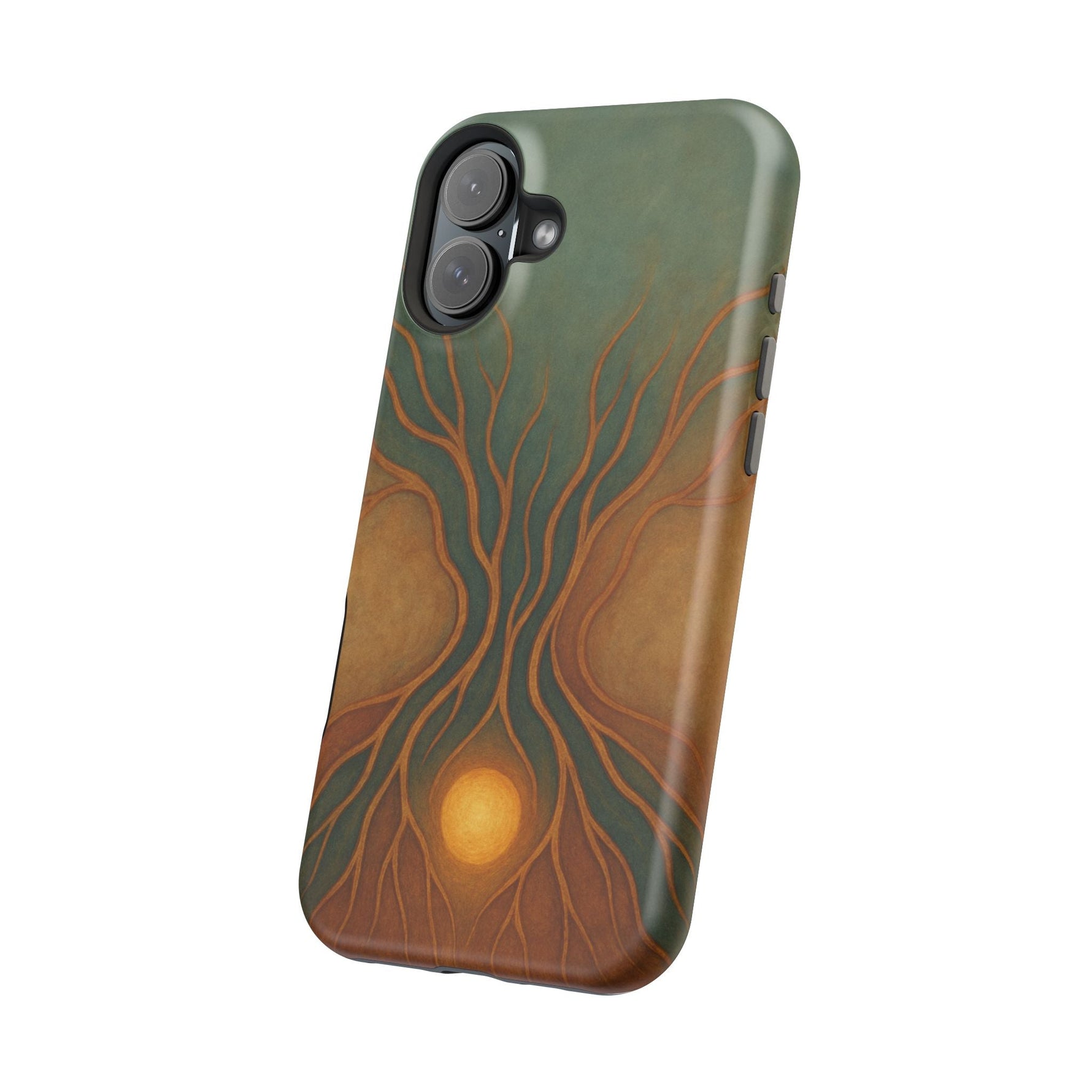 Abstract Tree of Life Design Golden Origin iPhone Case | MagSafe Compatible  Shamo's
