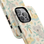 Australia Hand-Drawn Koala Beach iPhone Case — Cute Tropical Palm & Surf Print | with MagSafe  Shamo's