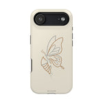 Butterfly Transformation from Caterpillar Minimalist Magnetic Impact-Resistant Phone Case with Magsafe
