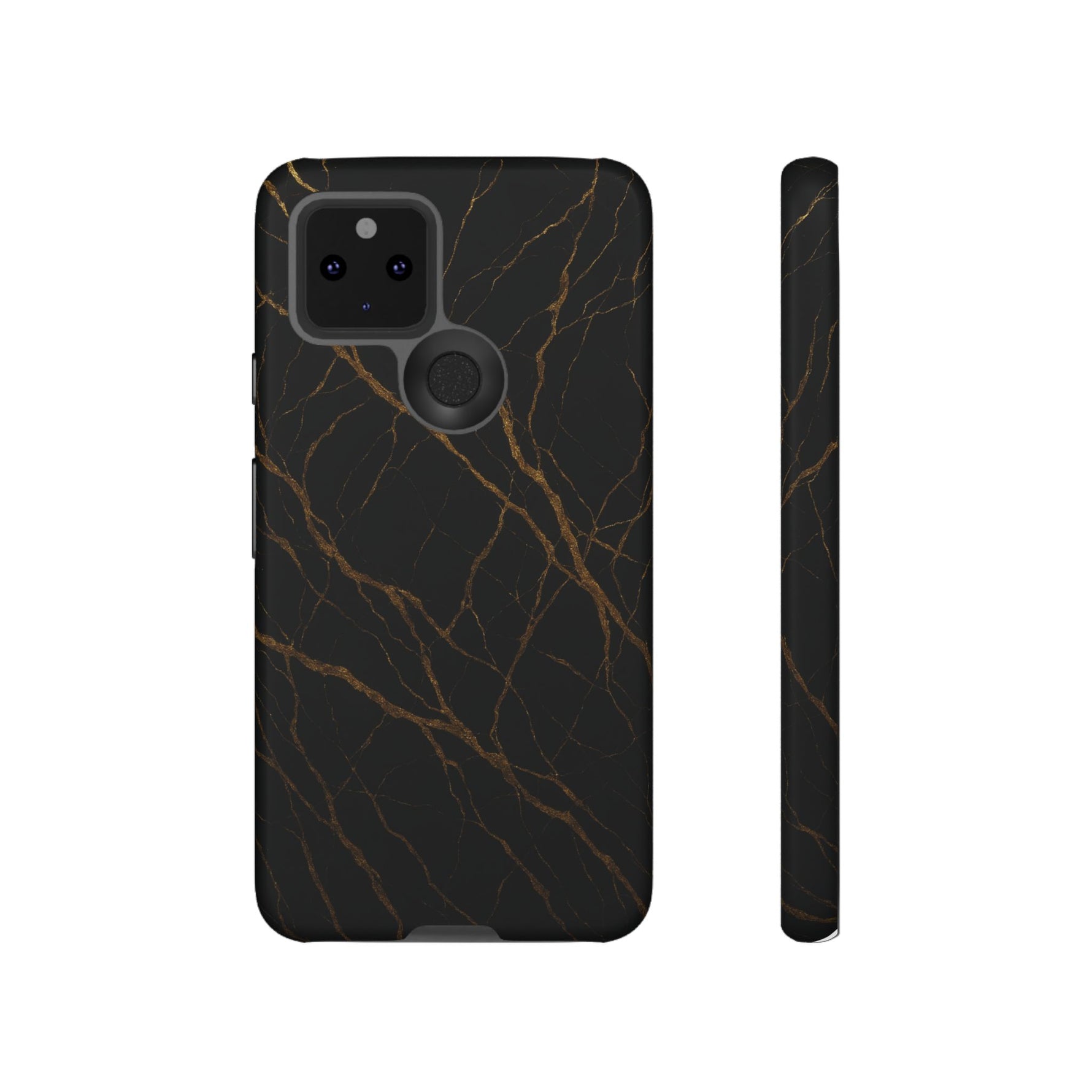 Black Marble Tough iPhone Case - Shamo's