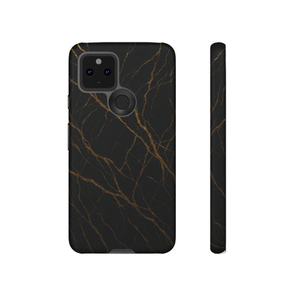 Black Marble Tough iPhone Case - Shamo's
