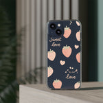 Sweet Love Strawberry Clear iPhone Case | MagSafe - Shamo's