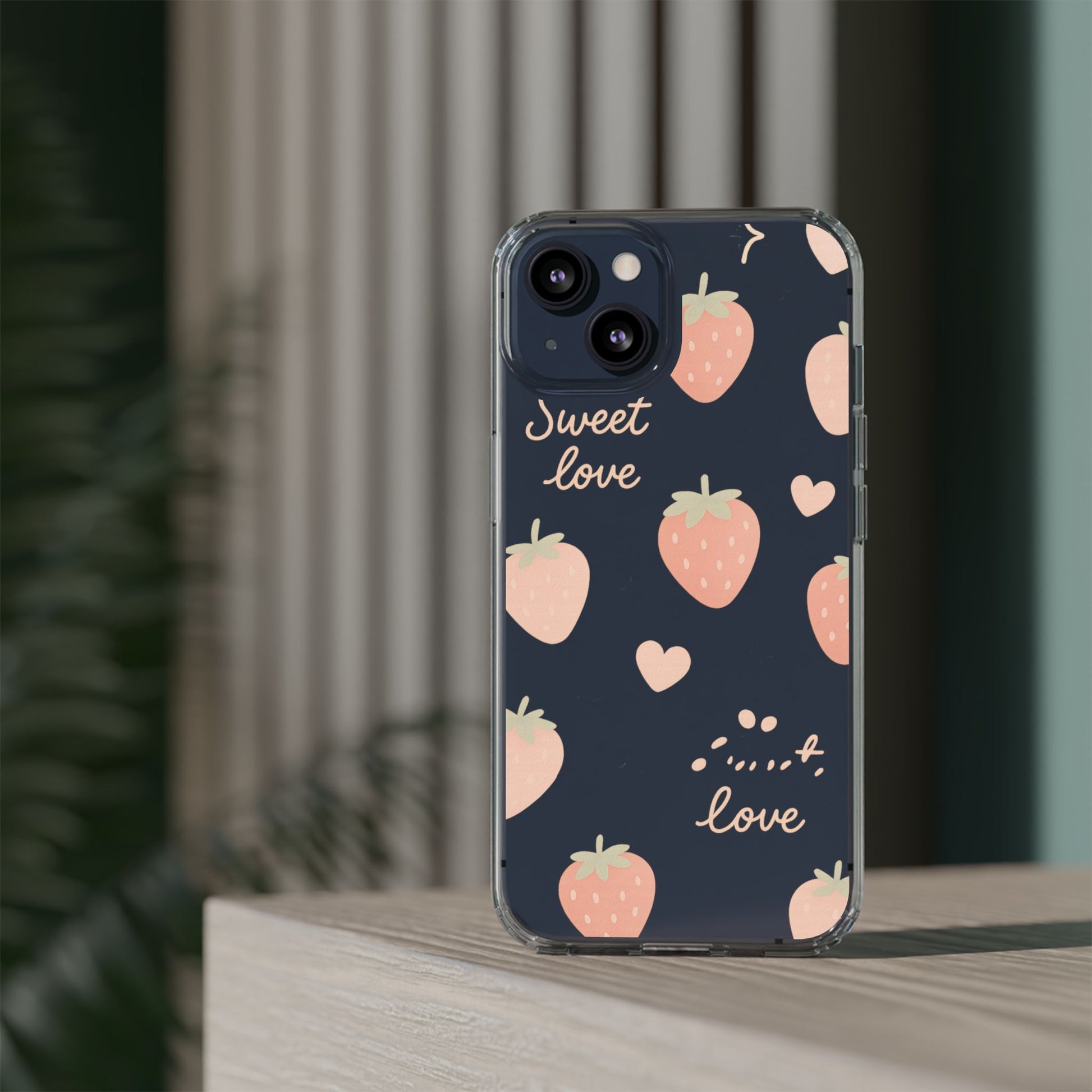 Sweet Love Strawberry Clear iPhone Case | MagSafe - Shamo's