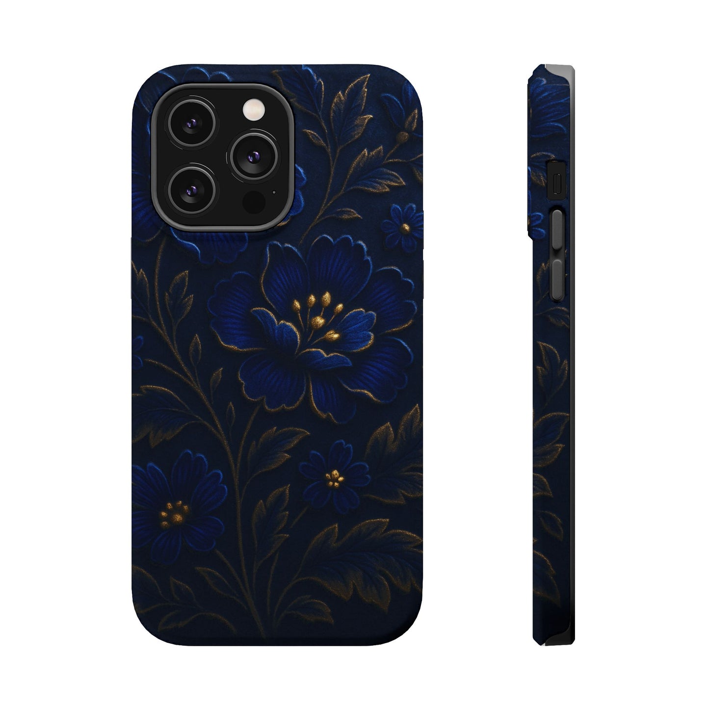 3D Velvet Night Flower iPhone Case | MagSafe