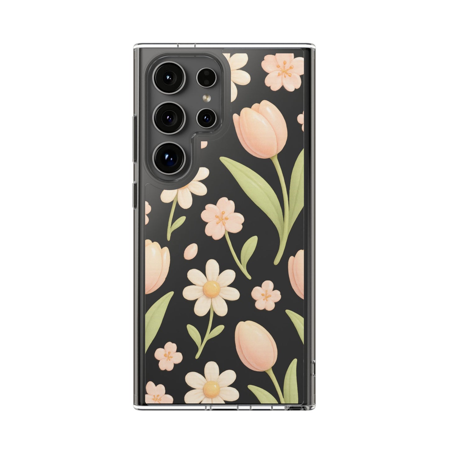 Floral Impact-Resistant Clear iPhone Case - Shamo's