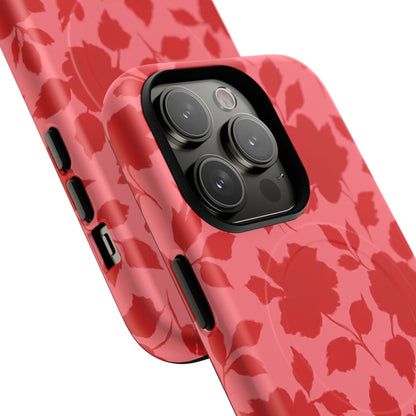 Red Floral Love iPhone Case (MagSafe compatible)