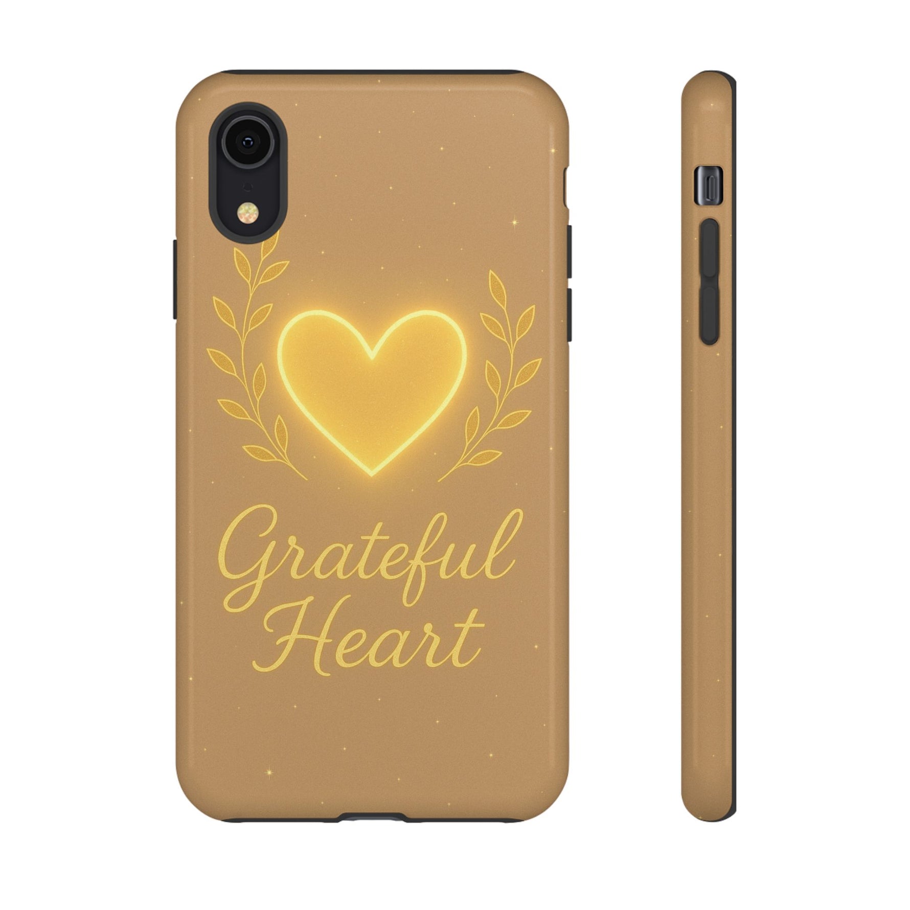 Grateful Heart iPhone Case — Warm Neon Heart - Shamo's