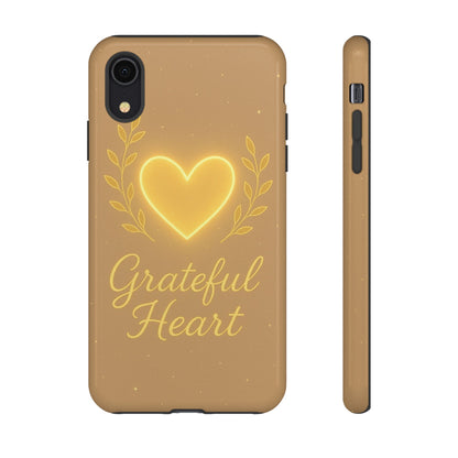 Grateful Heart iPhone Case — Warm Neon Heart - Shamo's