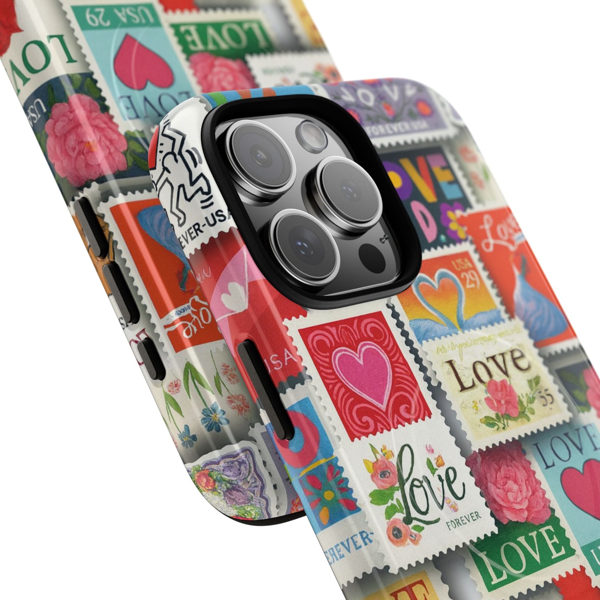 Vintage Romantic Love Stamp iPhone Case | Tough Protection + MagSafe  Shamo's
