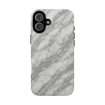 Silver Mist Marble iPhone Case with MagSafe - Shamo's