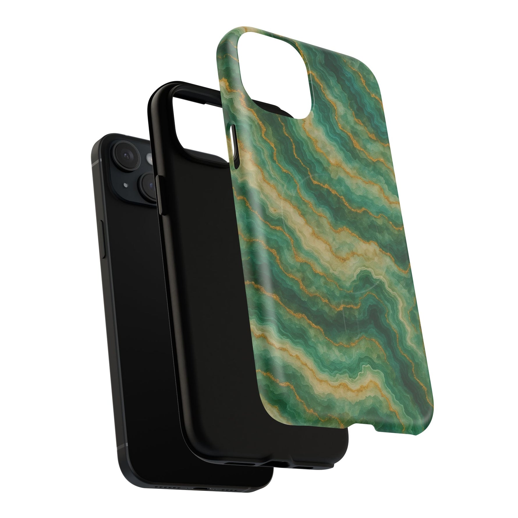 Green Marble iPhone Case with MagSafe - Shamo's