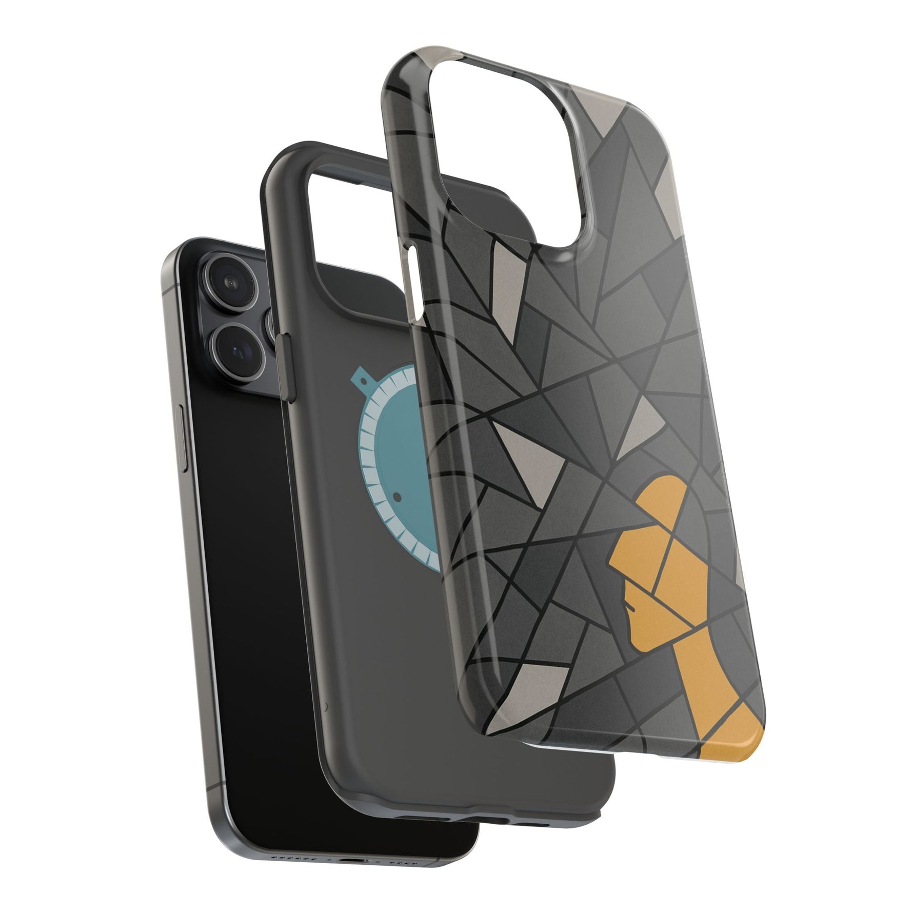 “Rebuilding Myself” Abstract iPhone Case — Magnetic MagSafe Impact-Resistant  Shamo's