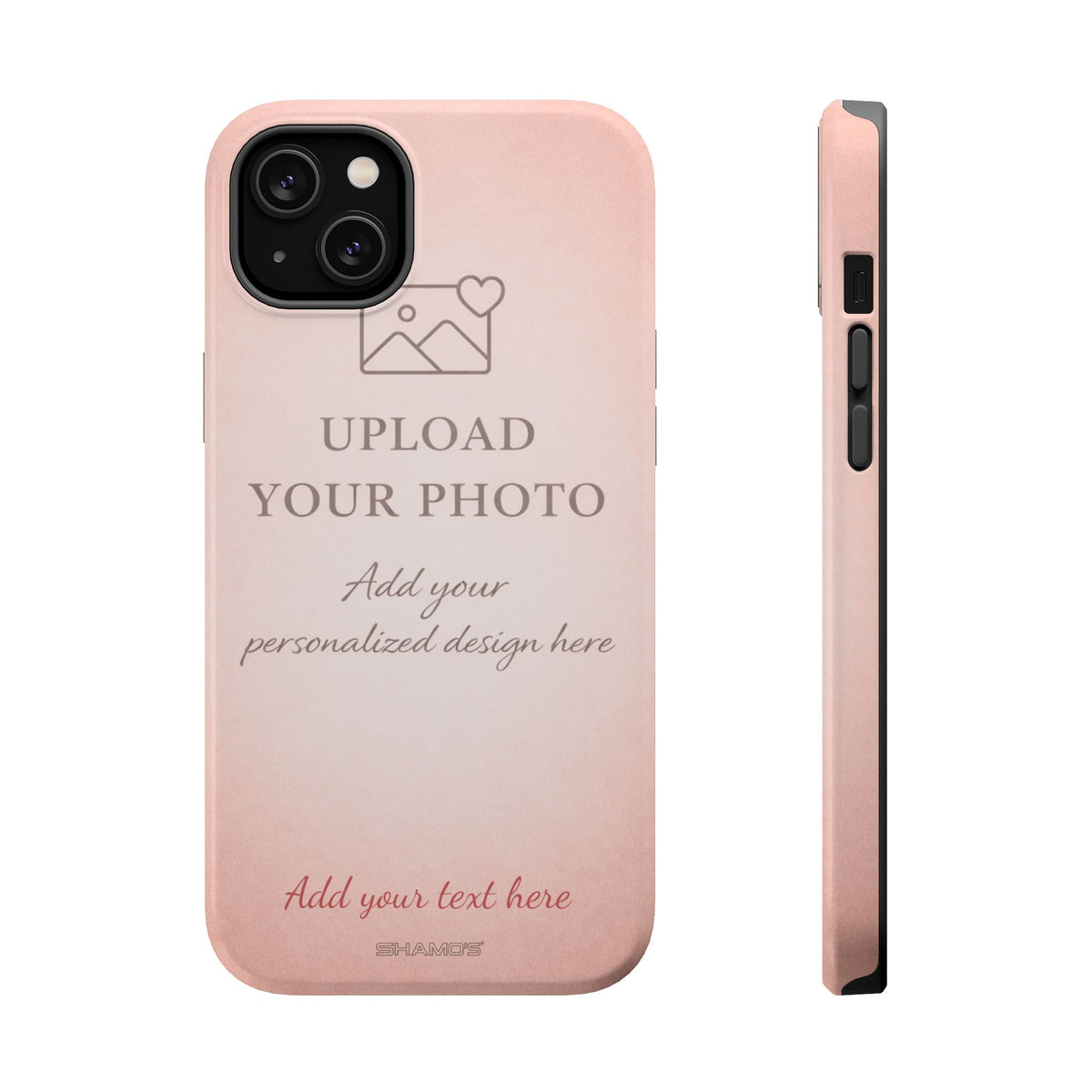 Personalizable iPhone Case | Add Your Own Photo and Text | MagSafe Compatible