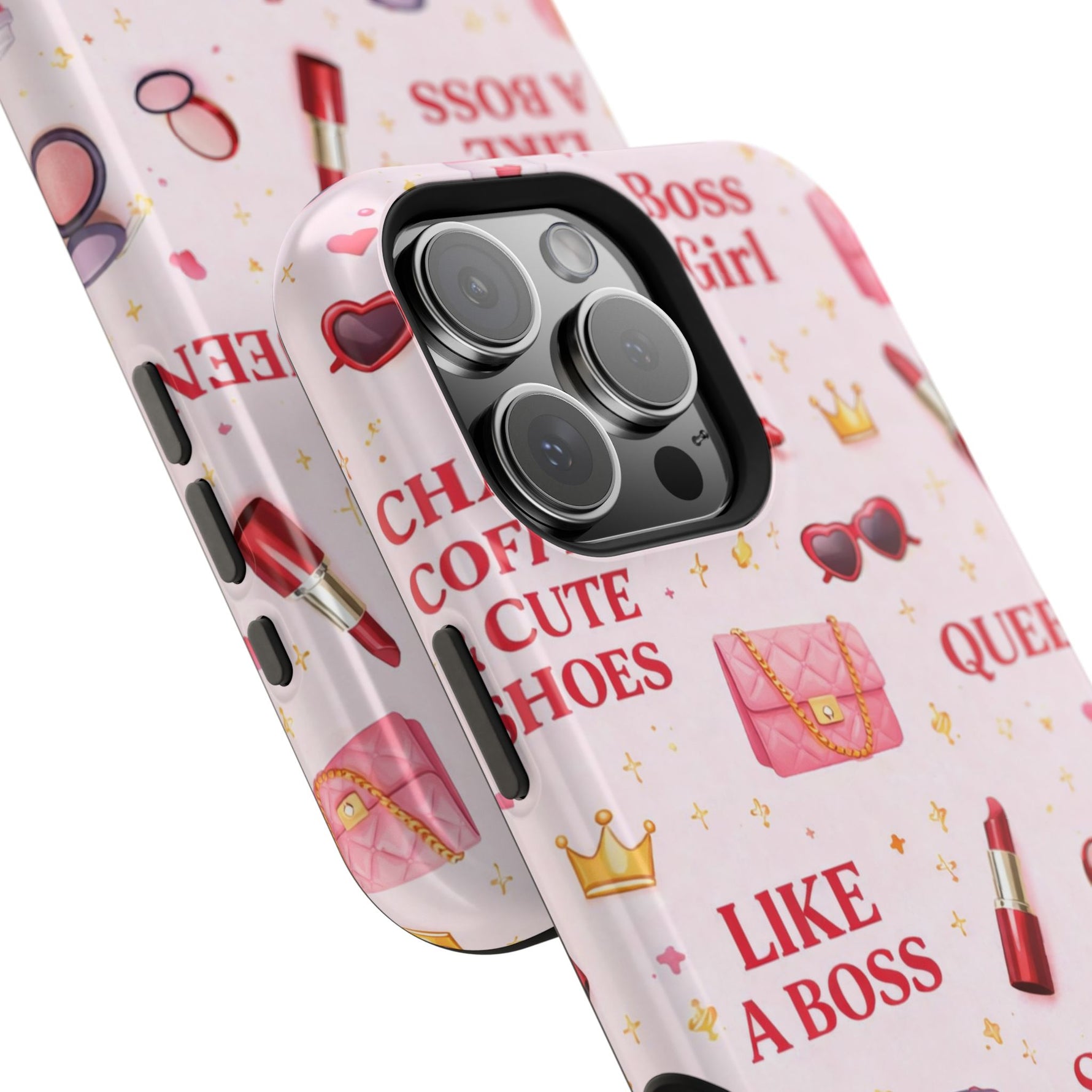 Boss Girl Cosmetic Pattern iPhone Case | MagSafe - iPhone 17 / Glossy - Shamo's