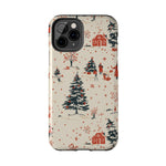 Winter Village Holiday Tough iPhone Case — Vintage Holidays & Snow Scene  Shamo's