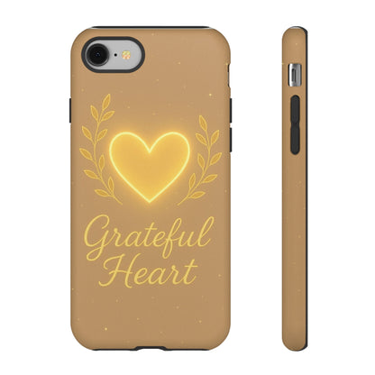 Grateful Heart iPhone Case — Warm Neon Heart - Shamo's