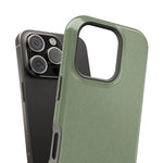 Olive Green MagSafe Compatible Impact-Resistant iPhone Case