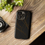 Black Marble Tough iPhone Case  Shamo's