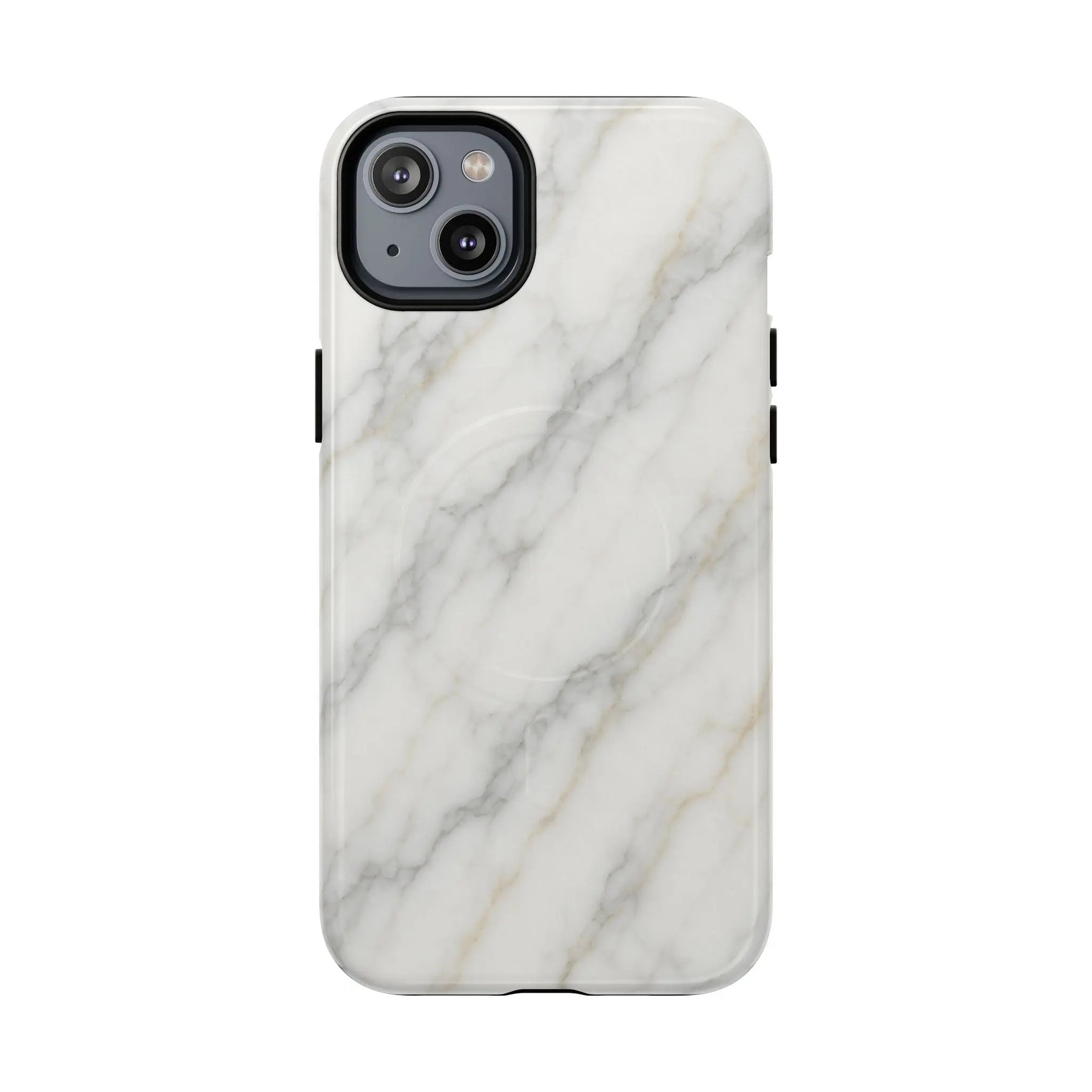 Classic White Marble iPhone Case with MagSafe - Shamo's