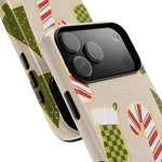 Festive Candy Cane Holiday iPhone Case | MagSafe  Shamo's