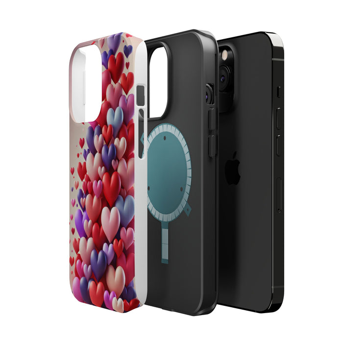 Shamo's Phone Case | MagSafe Compatible | Love Hearts Theme for iPhone 17 and more