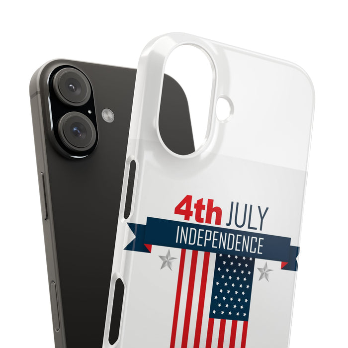 Slim Phone Cases with 4th of July writitng