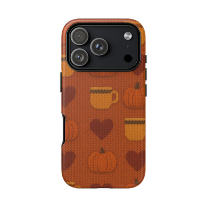 Fall Pumpkin & Coffee iPhone Case